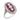 Art Deco style diamond ruby platinum navette ring Rings Jack Weir & Sons