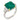 Vintage 4.81 carat emerald diamond 14k yellow gold platinum ring