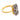 Edwardian diamond 18k yellow gold platinum ring