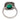 Art Deco style 2.26 carat emerald diamond platinum ring Rings Jack Weir & Sons