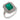 Art Deco style 2.26 carat emerald diamond platinum ring Rings Jack Weir & Sons
