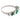 Mid Century 1.40 carat diamond emerald platinum band ring