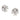 Vintage 4.00 carat diamond 18k white gold clover earrings Earrings Jack Weir & Sons