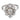 French Art Deco 1.75 carat old cut diamond 18k white gold platinum ring