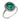 Art Deco style GIA 2.10 carat emerald diamond platinum ring