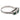 Vintage diamond emerald platinum band ring