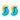 Vintage turquoise composite 18k yellow gold earrings