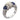Vintage GIA 1.99 carat old mine cut diamond sapphire platinum ring