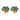 Vintage diamond cabochon cut emerald 14k yellow gold cocktail earrings