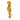 Boucheron 18k yellow gold articulated musketeer pendant
