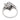 Art Deco 1.80 carat total weight diamond platinum bypass ring