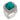Mid Century turquoise diamond platinum ring