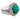 Mid Century turquoise diamond platinum ring