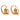 French Victorian 1.70 carat diamond 18k rose gold earrings