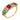 Victorian 2.20 carat emerald ruby sapphire diamond 18k yellow gold ring Rings Jack Weir & Sons