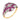Edwardian diamond ruby 18k yellow gold platinum ring