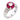 Contemporary diamond ruby 18k white gold ring Rings Jack Weir & Sons