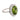 Vintage 9.08 carat peridot diamond 18k white gold cluster ring Rings Jack Weir & Sons