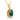 Vintage 2.70 carat emerald diamond 14k yellow gold necklace Necklaces Jack Weir & Sons