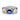 Art Deco style sapphire diamond platinum three stone ring