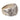 Vintage floral motif diamond 14k white gold band ring