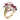 Vintage 2.48 carat diamond ruby 14k white gold cocktail ring Rings Jack Weir & Sons