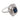 Vintage GIA 1.50 carat no heat sapphire diamond platinum cocktail ring / pendant