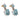 Vintage 10.00 carat aquamarine 14k white gold drop earrings