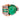 Retro GIA 6.60 carat Russian emerald diamond 14k two tone gold ring