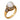 Vintage pearl diamond 18k yellow gold ring
