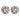 Vintage 1.60 carat diamond 18k white gold cluster earrings