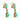 Mid Century turquoise diamond 18k yellow gold platinum drop earrings