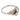Mid Century diamond 14k white gold Toi Et Moi ring