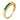 Vintage diamond emerald 14k yellow gold band