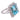 Vintage 8.50 carat aquamarine diamond platinum ring