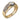 Contemporary round brilliant diamond 14k white gold ring set
