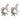 French Mid Century pearl diamond 18k white gold earrings