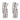 Vintage 4.00 carat diamond 18k white gold twisted hoop earrings