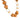 Seaman Schepps vintage white agate wood 18k yellow gold bead necklace