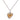 Vintage diamond 18k white and yellow gold heart necklace