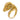 Zolotas vintage diamond 18k yellow gold rams head ring