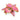 Vintage diamond pink enamel 18k yellow gold flower brooch