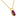Vintage 15.50 carat rhodolite garnet 14k yellow gold bezel set necklace