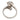 Mid Century GIA 2.25 carat old mine cut diamond 14k white gold ring