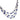 Contemporary 39.84 carat sapphire diamond 18k white gold necklace