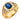 Vintage 1.40 carat sapphire diamond 18k yellow gold ring