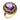 Art Deco 5.80 carat amethyst 14k yellow gold enamel ring