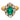Victorian emerald diamond 18k yellow gold silver top cluster ring Rings Jack Weir & Sons