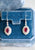 Art Deco Revival Ruby Diamond 18k White Gold Drop Earrings  Jack Weir & Sons   