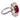 GRS 4.33 carat Burma vivid red pigeon blood ruby diamond 18k two tone gold ring